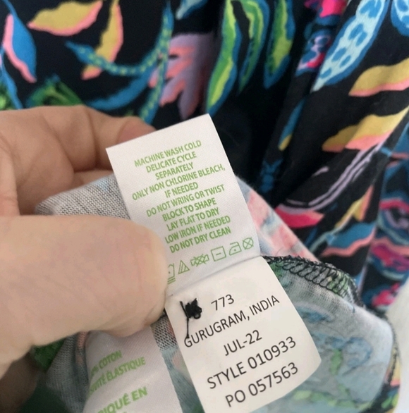 Lilly Pulitzer Size Medium Norris Dress Onyx Paradise Glow - Picture 4 of 10